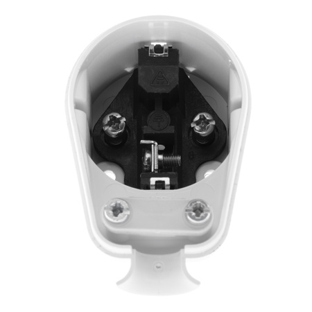 Wtyczka kątowa rozbieralna Uni-Schuko 230V 16A biała W-10105