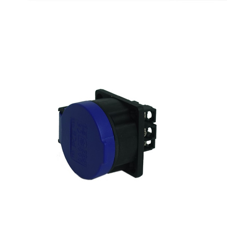 Gniazdo tablicowe 16A 230V IP55 szwajcarskie niebieskie wtyczkowe jednofazowe T23 PCE PCE T23