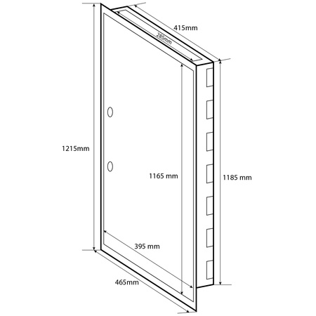 Doktorvolt Rozdzielnica podtynkowa 7x18 modułowa metalowa IP30 MP126/7/18