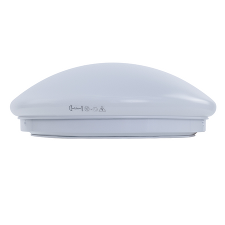 Plafoniera Plato 2xE27 IP44 mleczny klosz biała C37-PLA-285-2E27