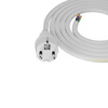 Przewód przyłączeniowy 1,5m z wtyczką prostą 250V 16A 3x2,5 mm² IP44 H05VV-F PP-40H biały W-98389