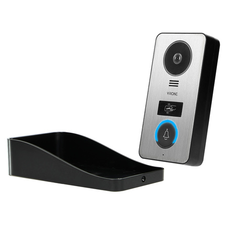 Bezsłuchawkowy zestaw wideo domofonowy CETI. monitor 7" z kartą pamięci TF. czytnikiem kart i breloków. IP44 VDP-60