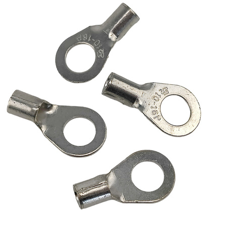 Końcówka oczkowa rurowa 16/M8 miedź cynowana KC16F8