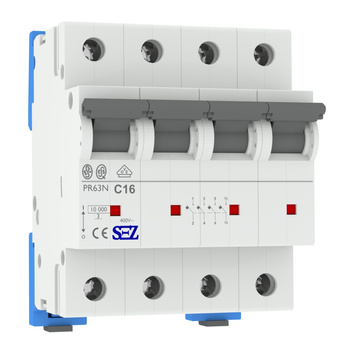 C16A 3P+N 10kA Wyłącznik nadprądowy bezpiecznik eska PR63N SEZ 8860