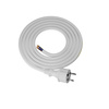 Przewód przyłączeniowy 2m z wtyczką prostą 250V 16A 3x2,5 mm² IP44 H05VV-F PP-40H biały W-98391