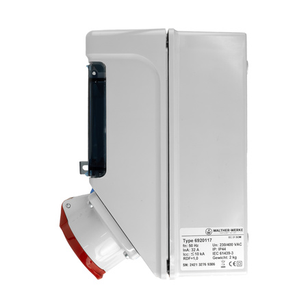 Rozdzielnica elektryczna 16A CEE 2x230V Schuko erbetka Walther Werke