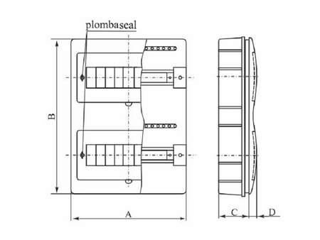RP-18 Rozdzielnica podtynkowa FALA N+PE IP40 E-P 8.7