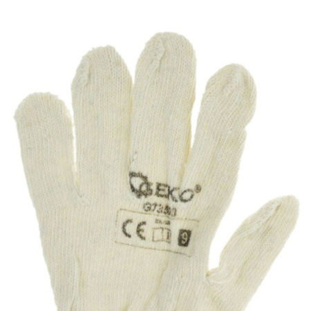 Rękawice robocze dziane naturalne rozmiar M G73503