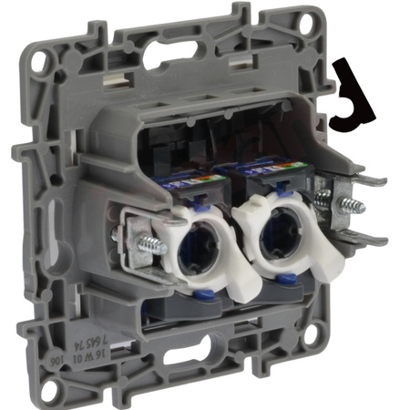Gniazdo komputerowe podwójne RJ45 764574