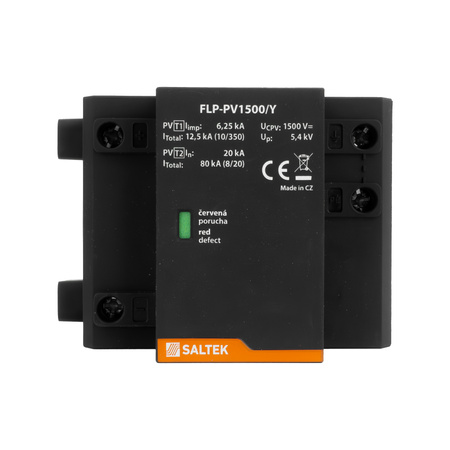 Ogranicznik przepięć PV typ 1 40kA FLP-PV1500/Y do 1500V DC szyna DIN warystorowy ochronnik przepięciowy fotowoltaiczny VDE A04200