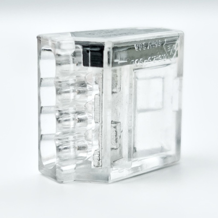 Złączka do puszek instalacyjnych 4x0.5-2.5 mm² VDE DGN 1 sztuka 100 sztuk DG228-3,5-04P-1Y