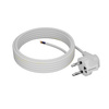 Przewód przyłączeniowy 10m z wtyczką kątową Uni-Schuko 250V 16A 3x1 mm² OMY PP-50 biały W-97754