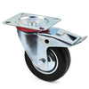 Koło obrotowe skrętne stalowe/gumowe z hamulcem 100/125/160 lub 200 mm G71520