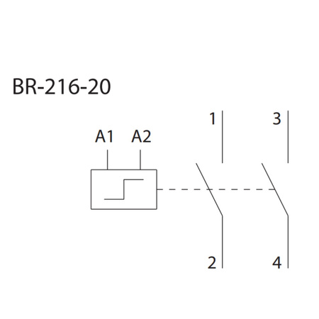 Przekaźnik bistabilny 440V Ith 16A 2NO ELKO BR-216-20/230V