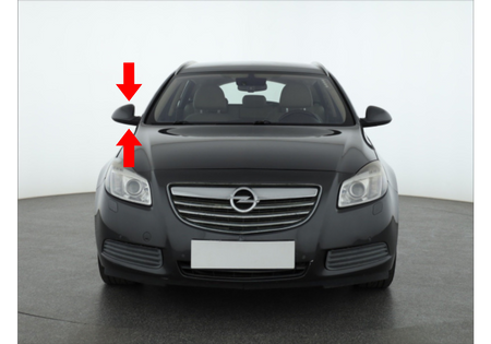 Szkło lusterka prawe Opel Insignia A 2008-2016 lusterko zewnętrzne asystent martwych stref 314864111799