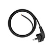 Przewód przyłączeniowy 5m z wtyczką kątową Uni-Schuko 250V 16A 3x0,75 mm² OMY PP-50 czarny W-97162