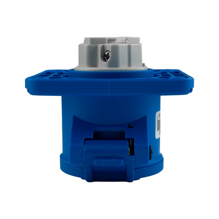 Gniazdo tablicowe kempingowe 230V 16A/3P proste siłowe 75x75 mm VDE TP Electric 3120-322-0975
