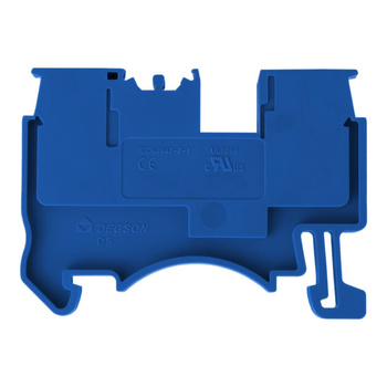 Złączka szynowa przelotowa zaciskowa niebieska 2,5mm2 1P UL DS2.5-01P-12-00A(H)
