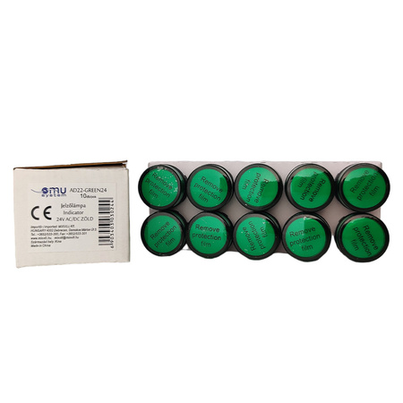 Kontrolka sygnalizacyjna XBS 24V AC/DC Lampka LED zielona AD22 AD22-GREEN24