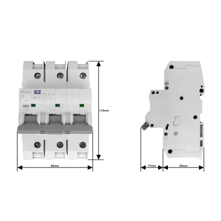 C80A 3P 10kA Wyłącznik nadprądowy bezpiecznik eska PR123 SEZ 0099278