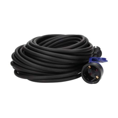 Przedłużacz warsztatowy bryzgoszczelny kabel olejoodporny 230VAC/16A 20 m Schuko OR-AE-13169(GS)/20M