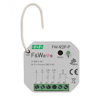 Przekaźnik bistabilny wielofunkcyjny 2-kanałowy F&Wave F&F FW-R2P-P