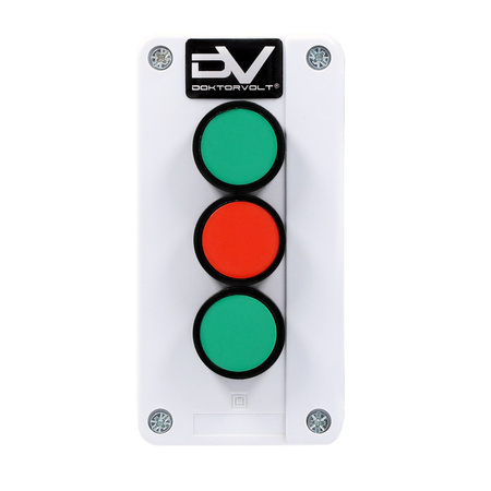 Kaseta sterownicza 3 przyciski 10/6A 230V IP65 DV-0089