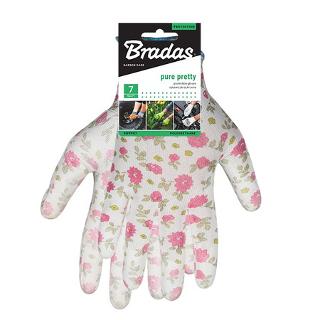 Rękawice ochronne PURE PRETTY poliuretan rozmiar 7 BRADAS RWPPR7