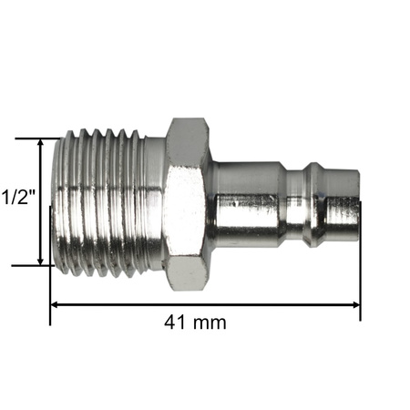 Szybkozłączka pneumatyczna typ męski GZ 1/2" 3204