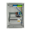Rozdzielnica modułowa podtynkowa 2x12 zabezpieczona 8xMCB 1xRCCB VDE  okablowana skrzynka elektryczna Hager 505,50x348x98mm zaciski rozgałęźne L1, L2, L3, N, PE Doktorvolt DV-6210-PT