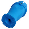 Wtyczka gumowa prosta 16A 230V IP44 Uni-Schuko niebieska 3101-303-0900