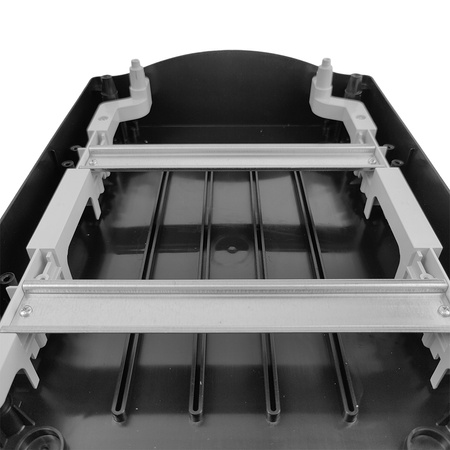 Rozdzielnica natynkowa IP65 24 (12+12) czarna modułowa transparentne drzwi M-L 2x12 HIGHT 940.24.NN