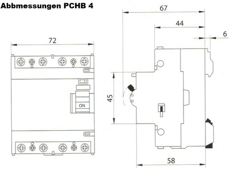 100A 30mA 4P 10kA TYP A Wyłącznik różnicowoprądowy PChB4 RCD/RCCB SEZ PCHB4/7410031