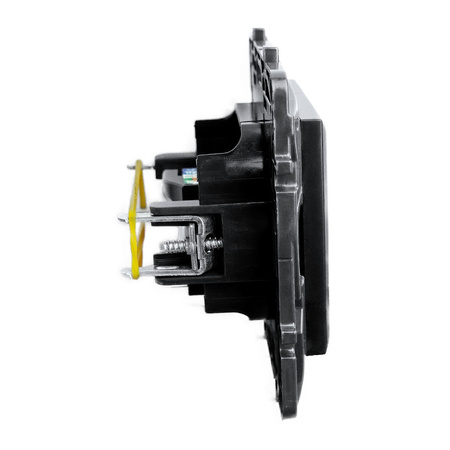 Gniazdo komputerowe pojedyncze RJ45 6A STP czarne Niloe Step 863569