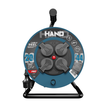 Przedłużacz bębnowy HAND PRO 20m 4x Gniazda 230V IP44 H05RN-F 3x1,5 mm² W-96304