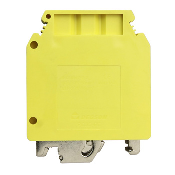 Złączka szynowa przelotowa żółto-zielona PE śrubowa 35mm2 1P PC35-PE-01P-1Y-00AH