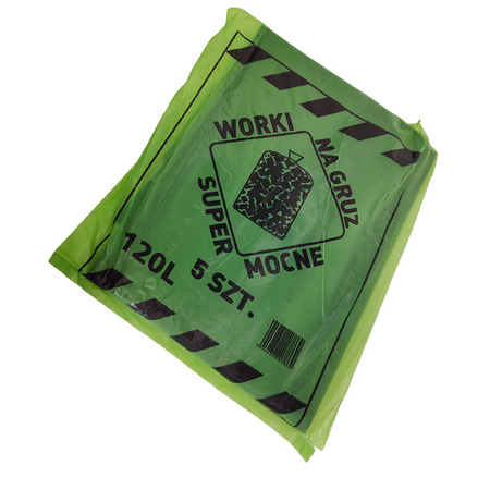 Mocne worki na gruz i odpady budowlane WOJAFKO 120L wytrzymałe i odporne DV-246