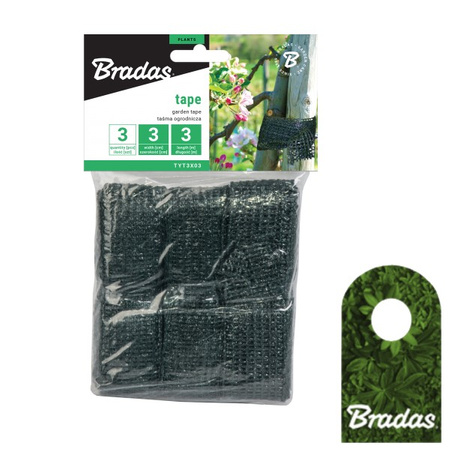 Taśma ogrodnicza zestaw 3 sztuki 3cmx3m Bradas TYT3X03