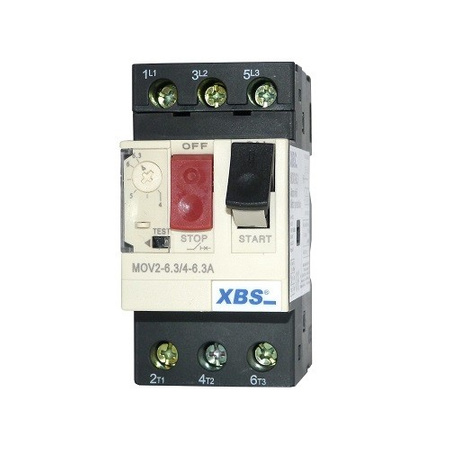 Wyłącznik silnikowy MOV2 4-6.3A XBS MOV2-6.3