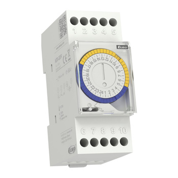 Analogowy przekaźnik czasowy z programem dziennym AC 230V ELKO ATS-2DR