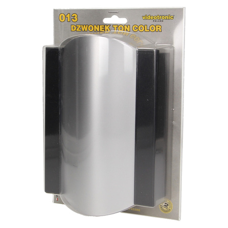 Dzwonek elektromechaniczny dwutonowy TON COLOR 8V. czarno-srebrny OR-DP-VD-144/B-G/8V