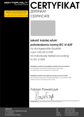 Rozdzielnica budowlana HD-S IP67 32A/5P 16A/5P 2x230V Schuko gumowa Doktorvolt DV-9542-D