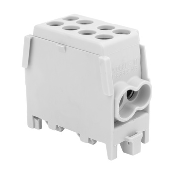 Blok rozdzielczy zacisk odgałęźny HLAK 25-1/2 M2 szary mostek 1P 1,5-25mm2 1,5-16mm2 Pollmann 208 2080136