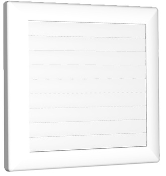 Kratka wentylacyjna zamykana FI 150 biała 170x170mm AirRoxy 02-364