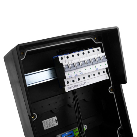 Rozdzielnica budowlana HD-S IP67 32A/5P 16A/5P 2x230V Schuko gumowa Doktorvolt DV-9542-D