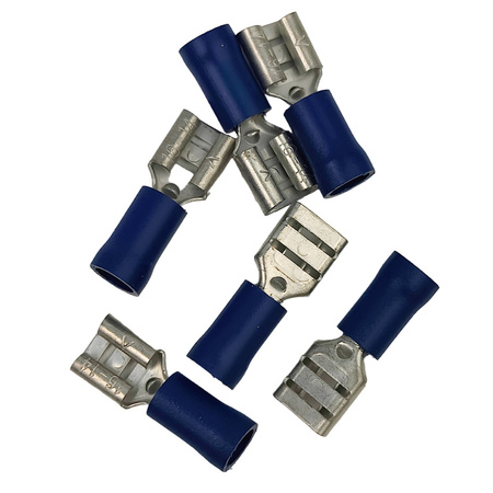 Końcówki konektorowe żeńskie częściowo izolowane 100szt ELEMATIC GKI1,5/6,3/0,8