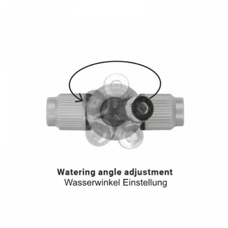Ogrodowa mgiełka wodna 15m Kurtyna wodna WHITE LINE BRADAS WL-Z1015