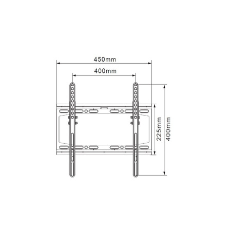 Uchwyt do TV LED/LCD 23-55" 25KG Regulacja w pionie CV-21