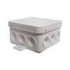 Puszka natynkowa 12-wlotowa wym/zew 75x75x41 mm IP54 szara ViPlast 035-03
