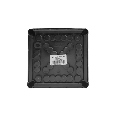 Puszka Natynkowa pusta 6 wlotów/12 wlotów VIPLAST CZARNA IP55 05
